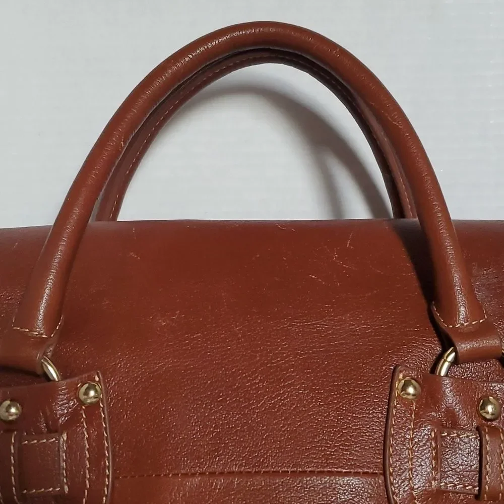 Charlie Lapson Top Handle Bag Satchel Shoulder Lucia Leather Women's Woman's